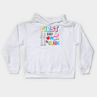 first day of 11th grade Kids Hoodie